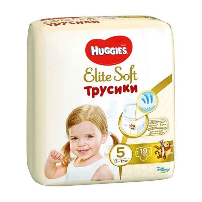 Трусики Huggies Elite Soft Pants 5 Conv (12-17кг) 19шт м/у*
