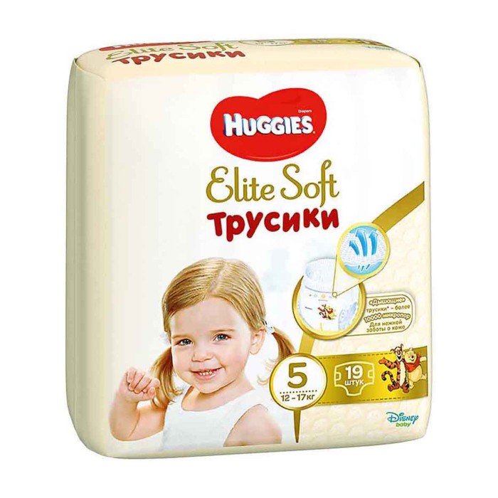 Трусики Huggies Elite Soft Pants 5 Conv (12-17кг) 19шт м/у*