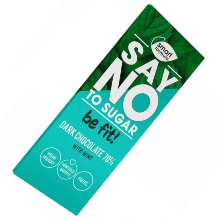 Шоколад Smart Formula Dark with mint горький 90гр м/у