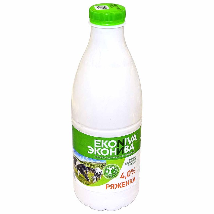 Ряженка ЭкоНива 4% 1л пэт
