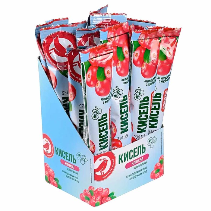 Кисель Ашан Клюквенный 25гр м/у