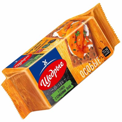 Хлебцы Щедрые 5 злаков с семенами льна 100гр м/у