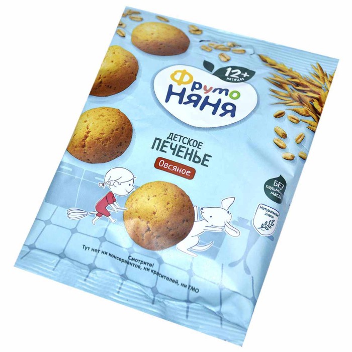 Печенье ФрутоНяня овсяное 12+ 50гр м/у