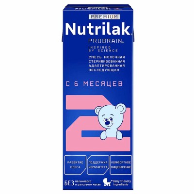 Смесь молочная Nutrilak с 6 мес 200мл