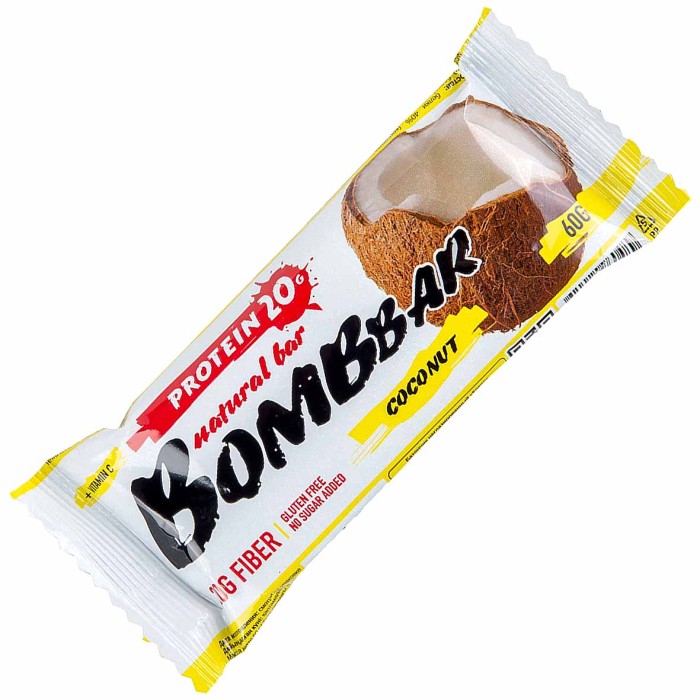 Батончики Bombbar Кокос 60гр м/у
