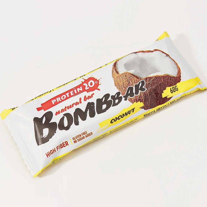 Батончики Bombbar Кокос 60гр м/у