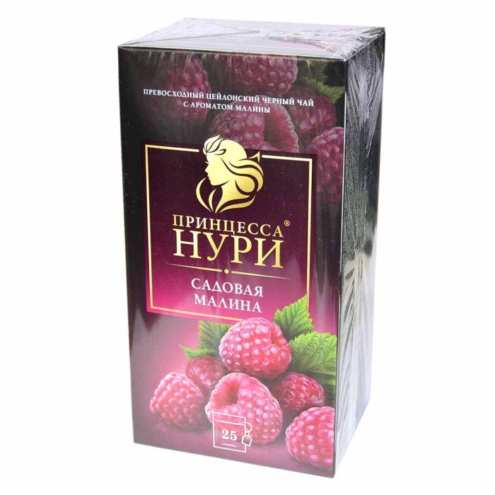 Чай Принцесса Нури Малина черный 25*1,5гр к/у