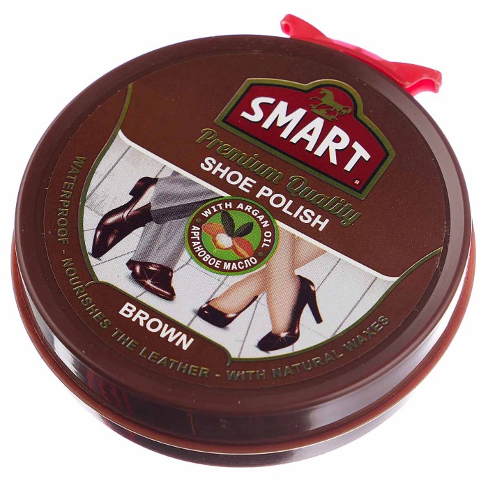 Крем для обуви Smart коричневый 50мл пэт