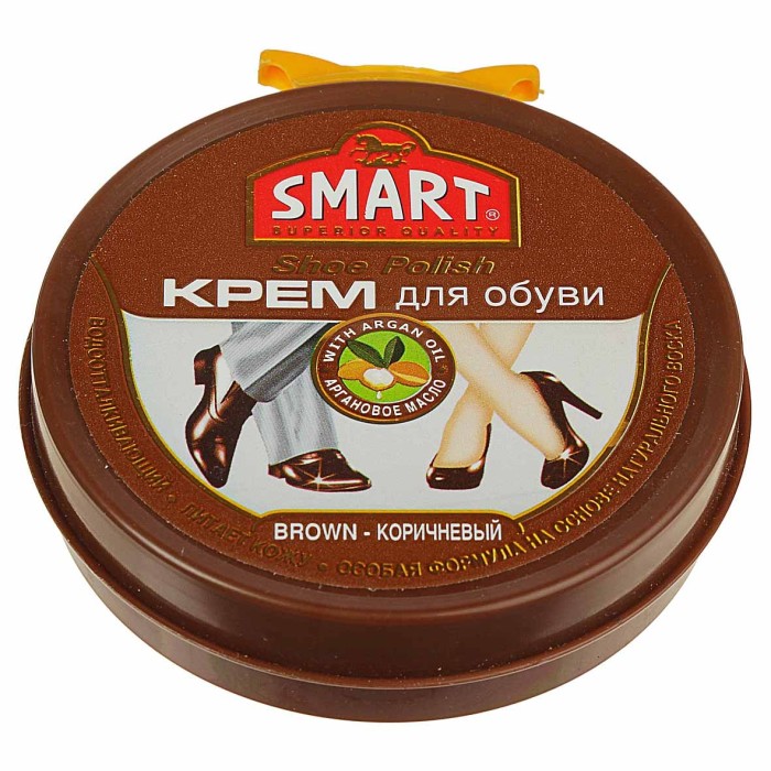 Крем для обуви Smart коричневый 50мл пэт