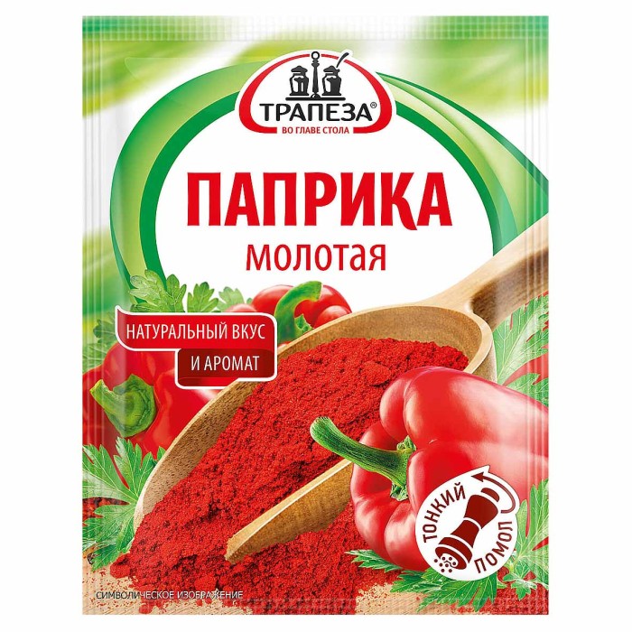 Паприка Трапеза молотая 15гр м/у