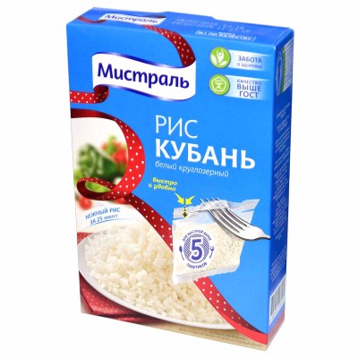 Крупа рис Мистраль Кубань 5*80гр к/у