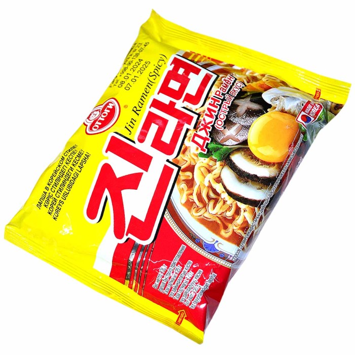 Лапша Ottogi Jin Ramen Spicy 120гр м/у