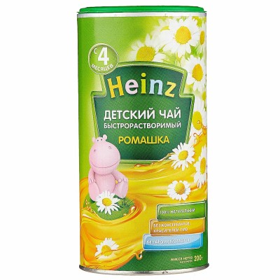 Чай Heinz детский ромашка с 4мес 200гр туба