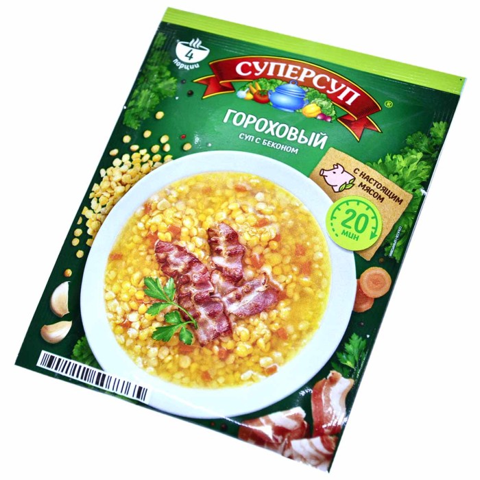 Суп Суперсуп Гороховый с беконом 70гр м/у