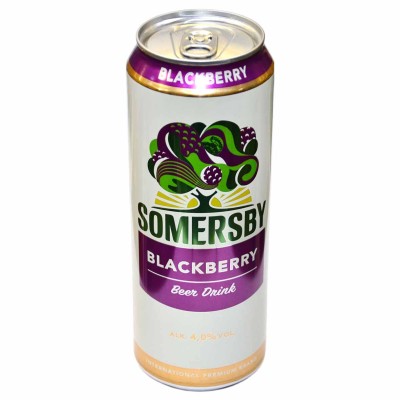Напиток пивной Somersby Blackberry 4% 0,43л ж/б