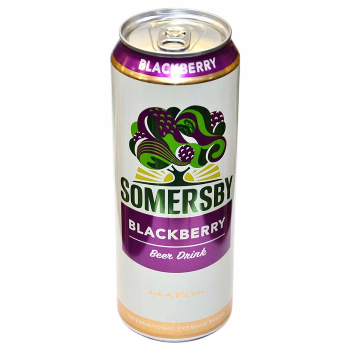 Напиток пивной Somersby Blackberry 4% 0,43л ж/б
