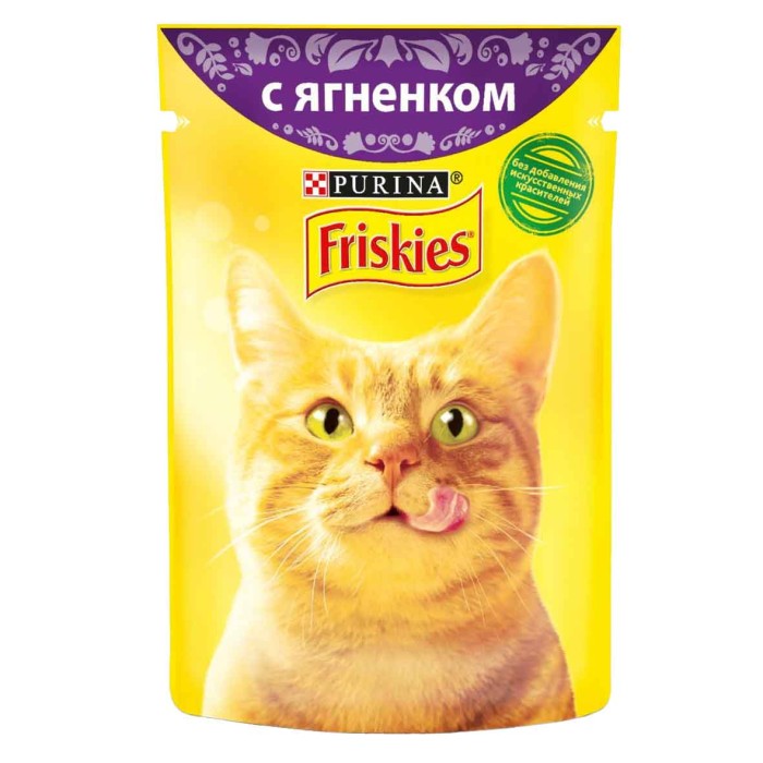 Корм для кошек Friskies ягненок в подливе 85гр пауч