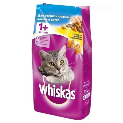 Корм для кошек Whiskas для стерилизованных курица 5кг м/у