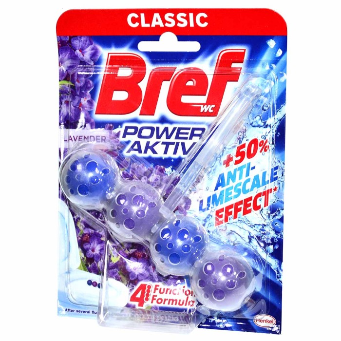 Блок для туалета Bref Сила-актив Свежесть лаванды 50гр м/у