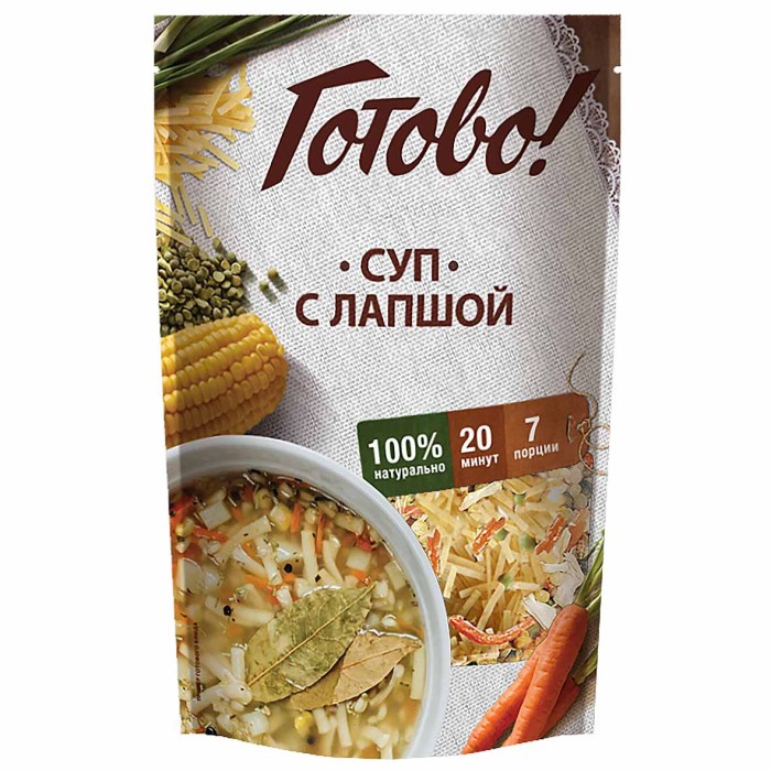 Суп Готово! с лапшой 150гр д/п