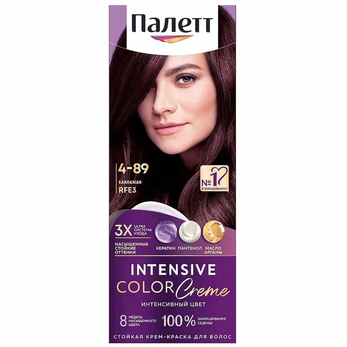 Краска для волос Palette ICC RFE 3 Баклажан 110гр к/у П