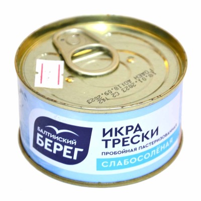 Икра Балтийский Берег трески с/с 130гр ж/б