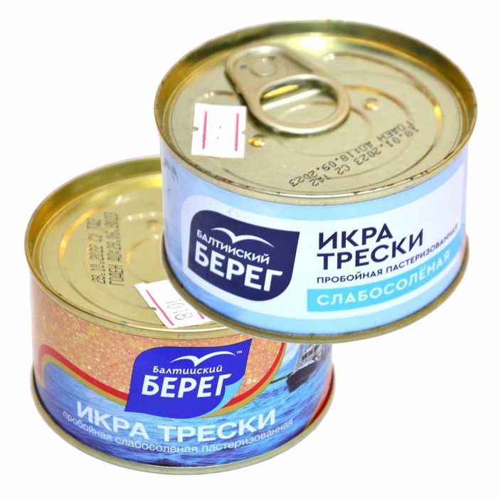 Икра Балтийский Берег трески с/с 130гр ж/б