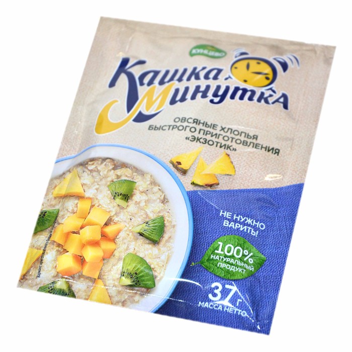 Каша овсяная Кунцево Кашка-Минутка экзотик 37гр м/у