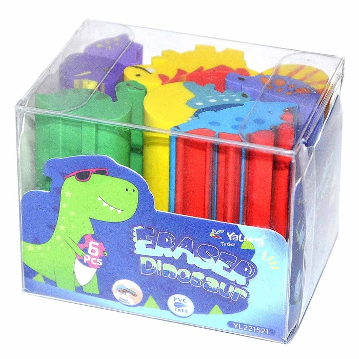 Ластик Yalong Fruit Eraser 6шт арт221522