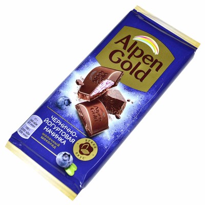 Шоколад Alpen Gold Черника 85гр м/у