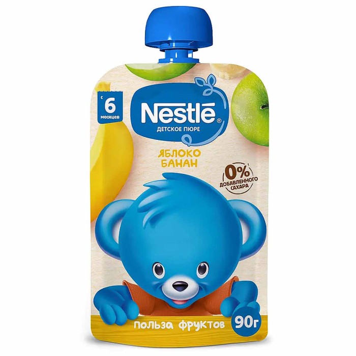 Пюре Nestle яблоко и банан 90гр