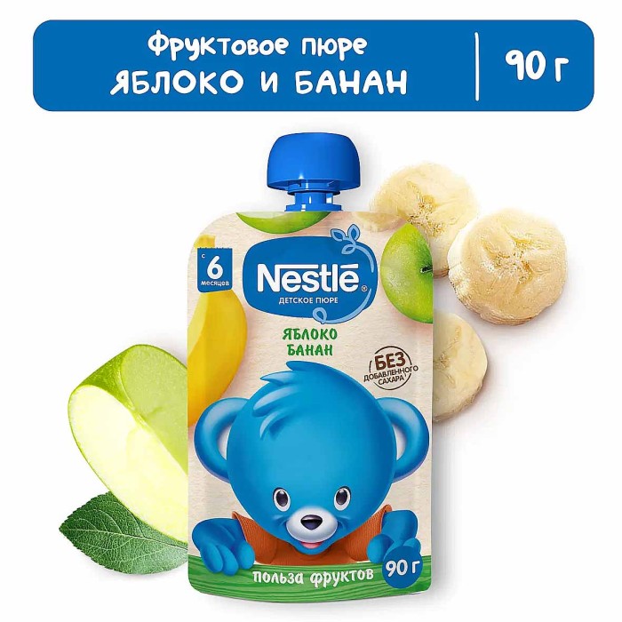 Пюре Nestle яблоко и банан 90гр