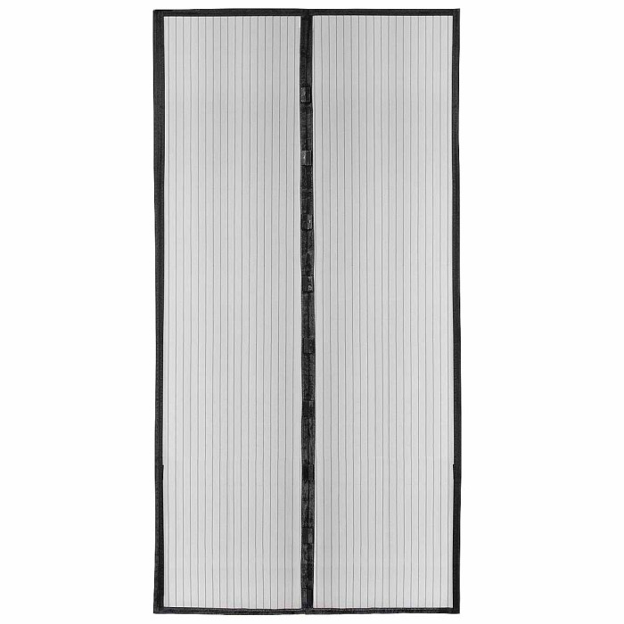 Сетка москитная Nadzor на дверь с магнитами черная артMSN020MPB