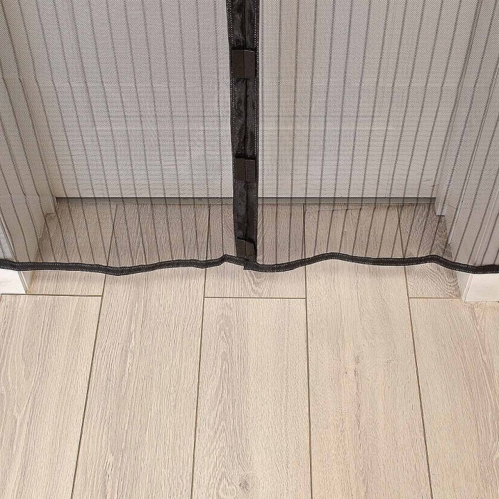 Сетка москитная Nadzor на дверь с магнитами черная артMSN020MPB