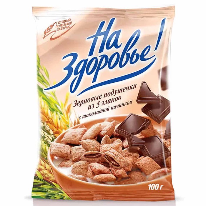 Подушечки Кунцево с шоколадной начинкой 100гр м/у