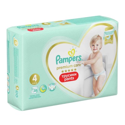 Подгузники-трусики Pampers Premium Care Pants Maxi (9-15кг) 38шт м/у