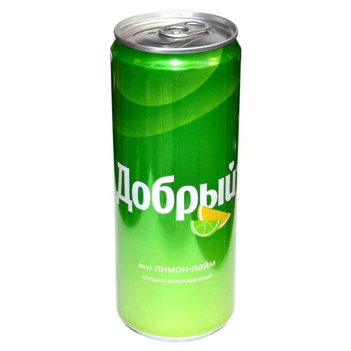 Напиток Добрый Лимон-лайм газ 0,33л ж/б