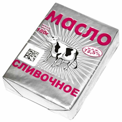 Масло растительно-сливочное Корова 180гр фольга серебро м/у