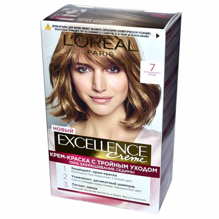 Краска для волос Loreal Exellence 7 Русый к/у