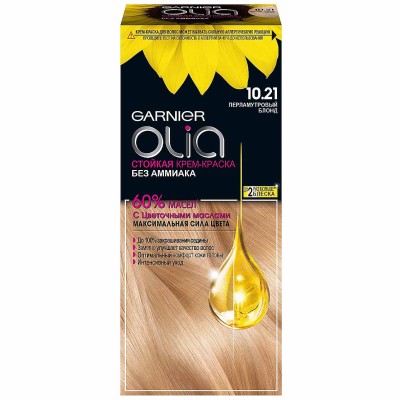 Краска для волос Garnier Olia 10.21 Перламутровый блонд к/у