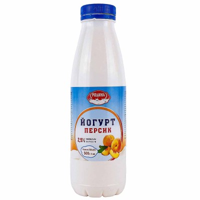 Йогурт Родина Персик 500мл пэт