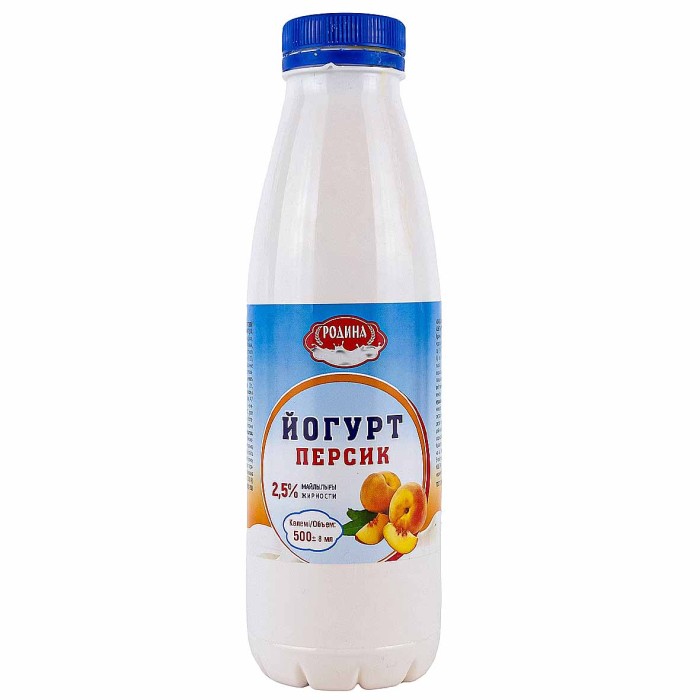 Йогурт Родина Персик 500мл пэт