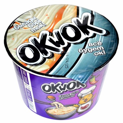 Лапша OkWok со вкусом говядины и соусом сальса 120гр чаша