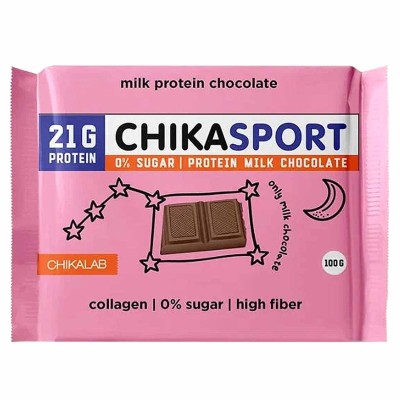 Шоколад протеиновый ChikaSport молочный 100гр м/у