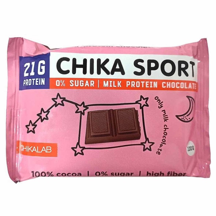 Шоколад протеиновый ChikaSport молочный 100гр м/у