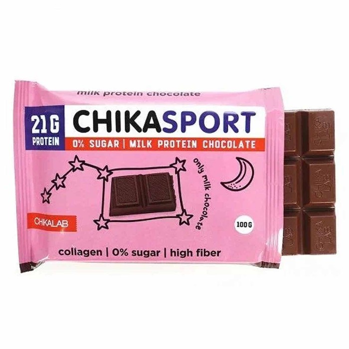 Шоколад протеиновый ChikaSport молочный 100гр м/у