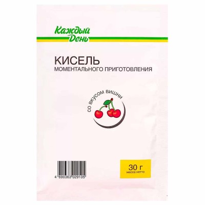 Кисель Каждый день со вкусом вишни 30гр м/у