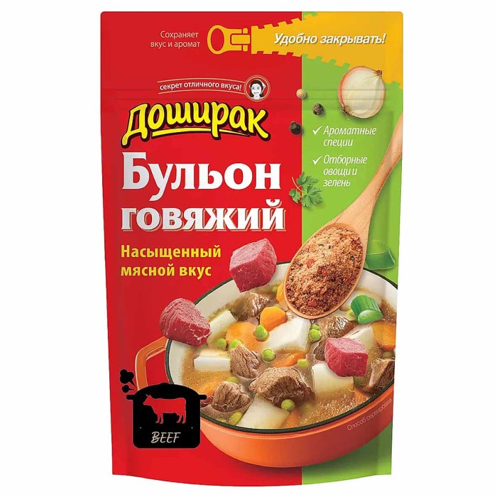 Бульон Доширак говядина 90гр м/у