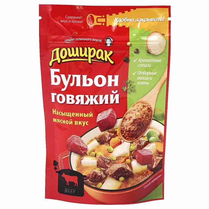 Бульон Доширак говядина 90гр м/у