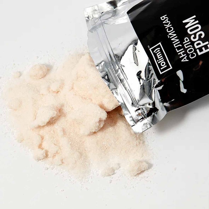 Соль для ванн Lolimi) Английская соль Epsom 1кг к/п